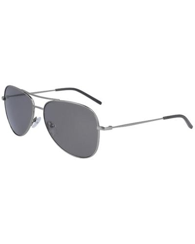 DKNY Gray Pilot Sunglasses - Black