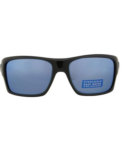 Oakley Turbine Prizm Salt Rectangular Sunglasses Oo9263 926314 63 - Blue