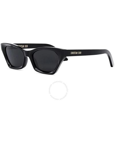 Dior Gray Cat Eye Sunglasses Midnight B1i Cd40091i 01a 53 - Black
