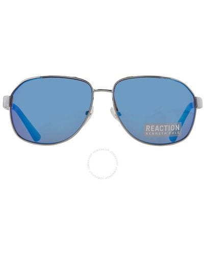 Kenneth Cole Mirror Sunglasses Rn2809 10x 60 - Blue