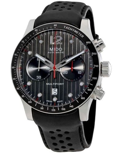 MIDO Multifort Chronograph Automatic Watch M025.627.16.061.00 - Black