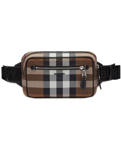 Burberry Check-print Belt Bag - Brown