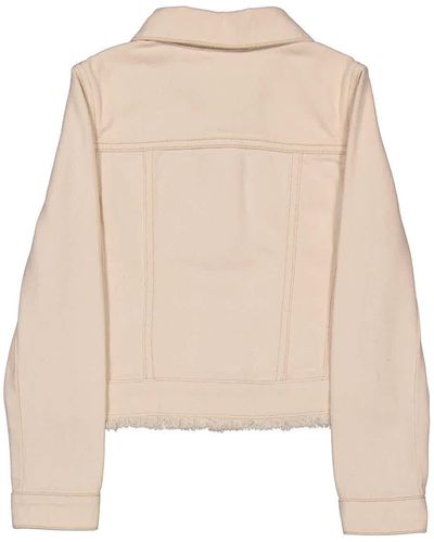 Chloé Girls Ivory Cotton Denim Jacket - Natural
