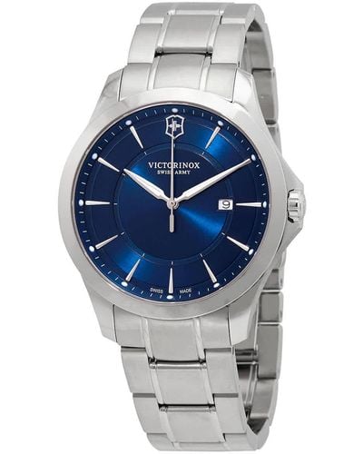 Victorinox Alliance Quartz Blue Dial Watch - Metallic