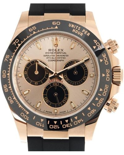 Rolex Daytona Chronograph Automatic Chronometer Pink Dial Watch -0059 - Metallic