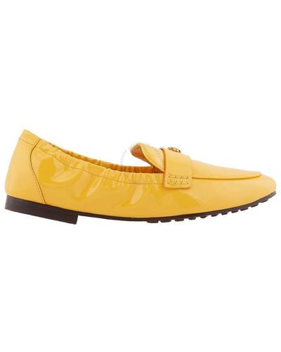Tory Burch Peachy Leather Ballet Loafer - Yellow