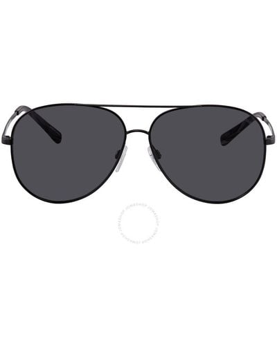 Michael Kors Kendall Grey Solid Pilot Sunglasses Mk5016 108287 - Black