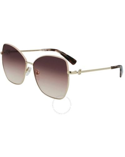 Longchamp Brown Gradient Butterfly Sunglasses Lo156sl 774 60