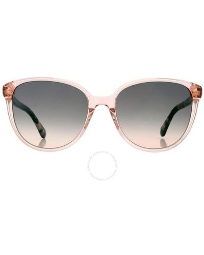 Kate Spade Grey Shaded Pink Square Sunglasses Vienne/g/s 035j/ff 54