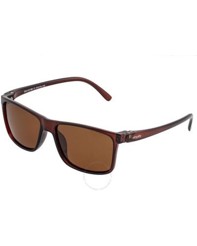 Simplify Ellis Square Sunglasses Ssu123-bn - Brown