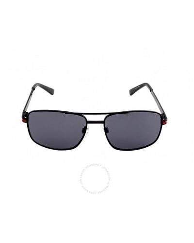Guess Factory Smoke Mirror Navigator Sunglasses - Blue