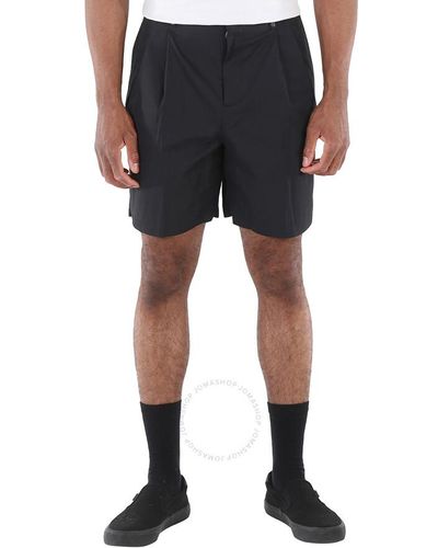 Burberry Technical Cotton Tailored Shorts - Blue