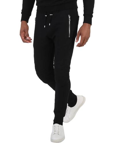 Balmain Embossed Logo Track Trousers - Black
