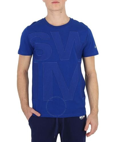 Moschino Debossed Logo T-shirt - Blue