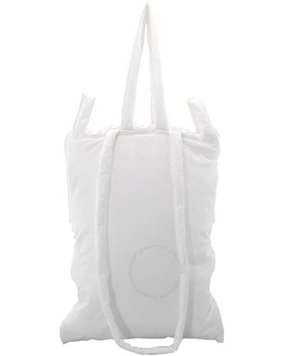 MM6 by Maison Martin Margiela Large Padded Shoulder Bag - White