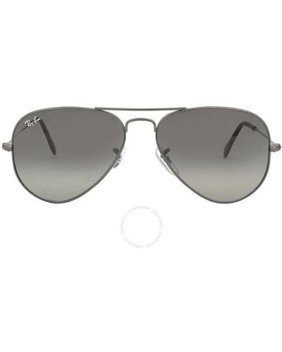 Ray-Ban Aviator Gradient Gray Sunglasses Rb3025 004/71 55