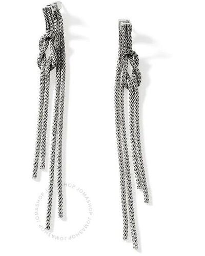 John Hardy Love Knot Drop Earring - Metallic