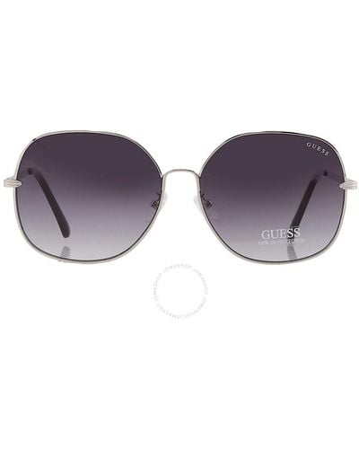Guess Factory Smoke Gradient Butterfly Sunglasses Gf0385 10b 61 - Purple