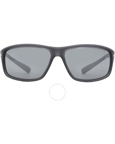Nike Adrenaline Ev1134 Sunglasses Matte Anthracite/grey / W/silver - Gray