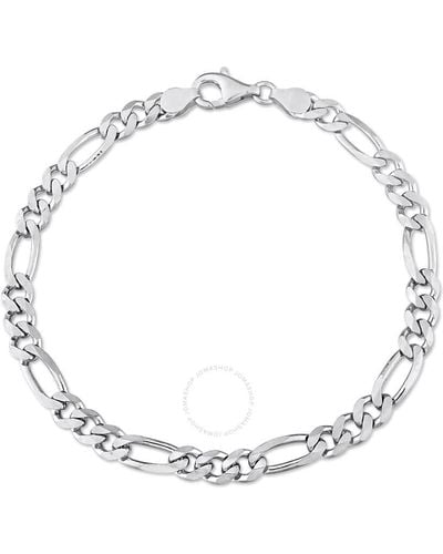 Amour 5.5mm Figaro Chain Bracelet - Metallic