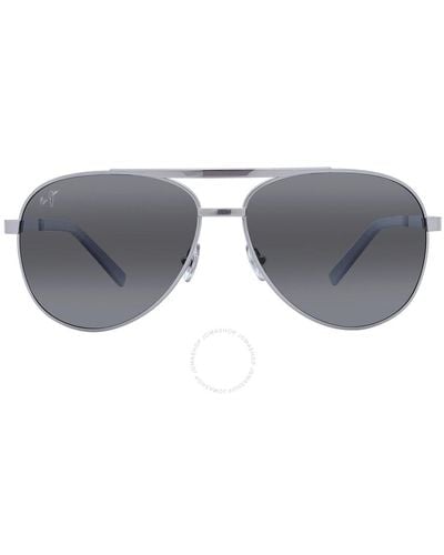 Maui Jim Seacliff Neutral Pilot Sunglasses 831-17 61 - Grey