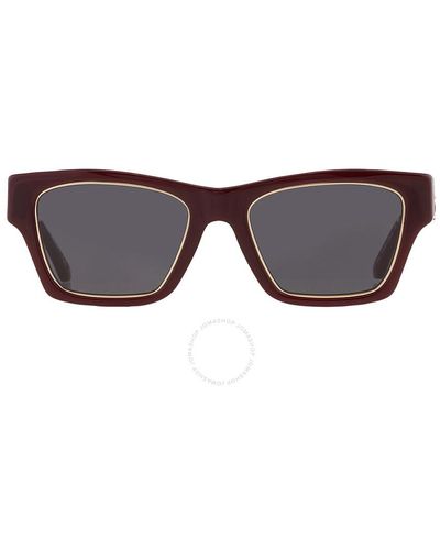 Tory Burch 53mm Rectangular Sunglasses - Black