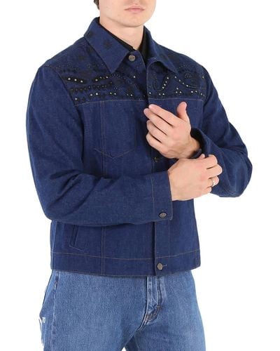 Roberto Cavalli Cotton Denim Jacket - Blue