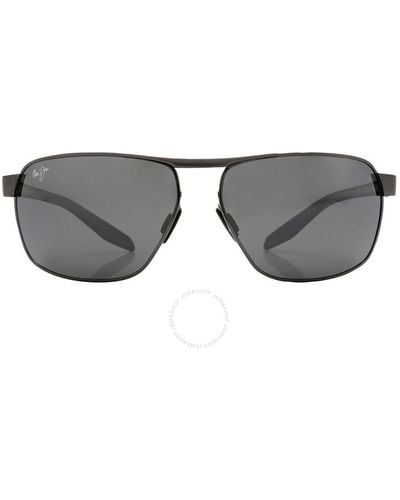 Maui Jim The Bird Nuetral Grey Rectangular Sunglasses 835-02c 62
