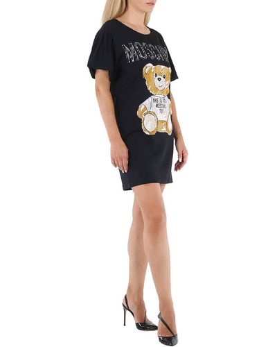 Moschino Teddy Bear T-shirt Dress - Black