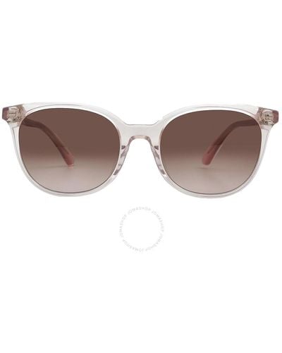 Kate Spade Brown Pink Gradient Oval Sunglasses Andria/s 035j/m2 51