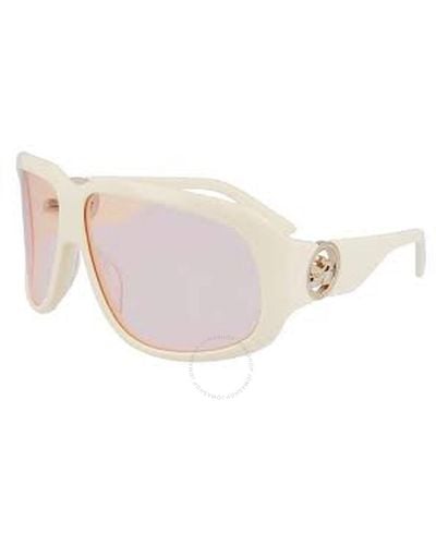 Longchamp Rose Oversized Sunglasses Lo736s 109 67 - White