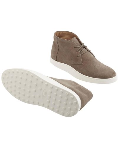 Tod's Suede Desert Boots - Gray