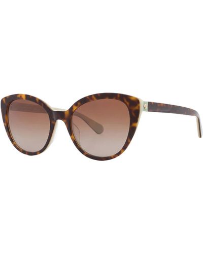 Kate Spade Polarized Brown Gradient Cat Eye Sunglasses Amberlee/s 0086/la 55