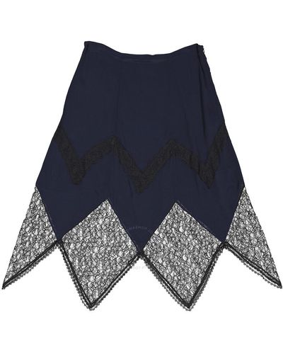 See By Chloé Midi Lace Skirt - Blue