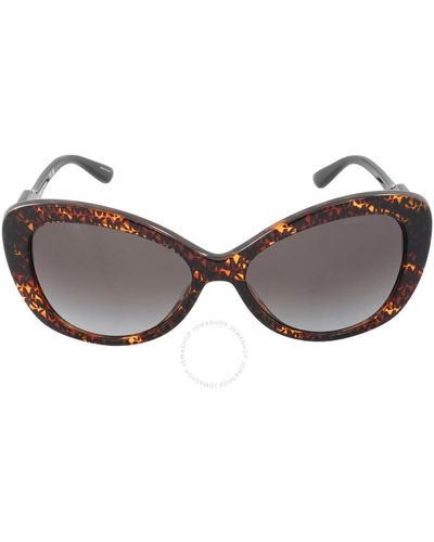 Michael Kors Positano Dark Gradient Butterfly Sunglasses Mk2120 36678g - Brown