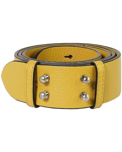 Burberry The Belt Bag Grainy Leather Belt- Cornflower Yellow