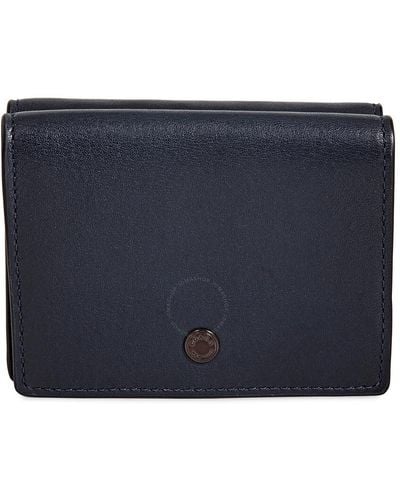 COACH Saddle Trifold Origami Coin Wallet - Blue