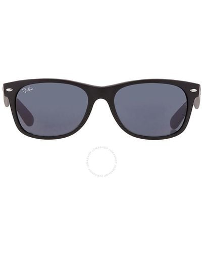 Ray-Ban New Wayfarer Blue Square Sunglasses Rb2132 622/r5 55