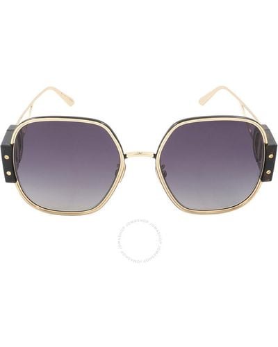 Dior Gradient Smoke Butterfly Sunglasses - Purple