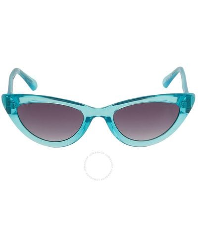 Guess Grey Gradient Cat Eye Sunglasses - Blue