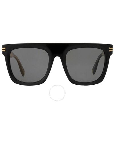 Marc Jacobs Gray Browline Sunglasses Mj 1044/s 0807/ir 52 - Black