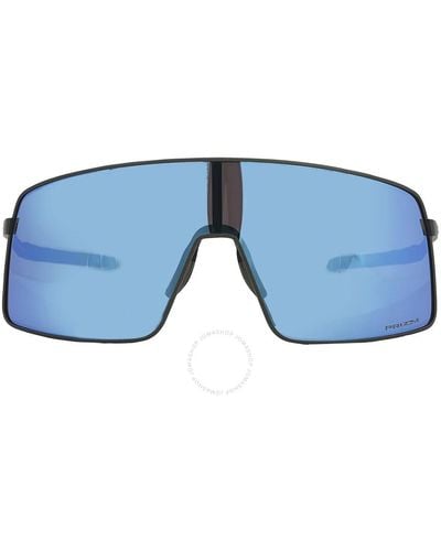 Oakley Sutro Ti Prizm Sapphire Shield Sunglasses Oo6013 601304 36 - Blue
