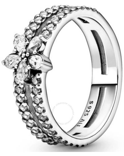 PANDORA Sparkling Snowflake Sterling Ring, Size - Metallic