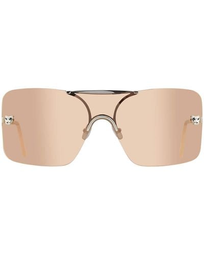 Cartier Shield Sunglasses - Natural