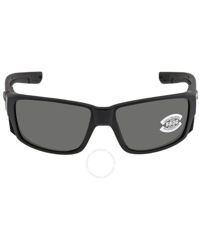 Costa Del Mar Tuna Alley Pro Grey Polarized Glass Sunglasses 6s9105 910505 60