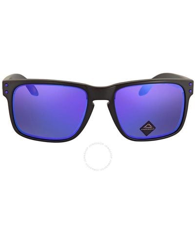 Oakley Holbrook Prizm Violet Square Sunglasses Oo9102 9102k6 - Blue