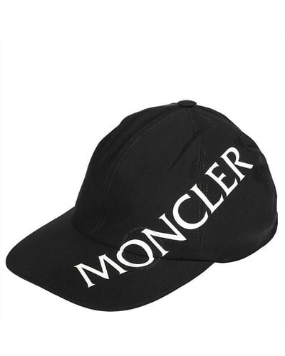 Moncler Diagonal Logo-print Baseball Cap - Black
