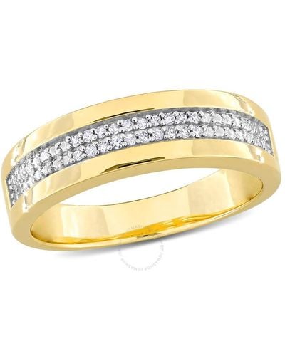 Amour 1/ct Tdw Diamond Double Row Anniversary B - Metallic