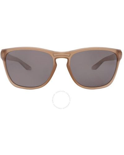 Oakley Manorburn Prizom Black Polarized Square Sunglasses Oo9479 947917 56 - Grey
