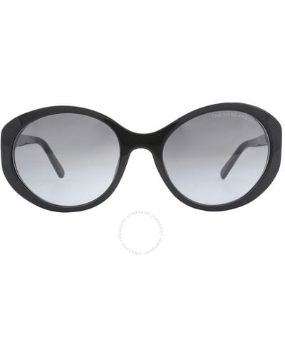 Marc Jacobs Dark Gradient Oval Sunglasses Marc 520/s 0807/9o 56 - Gray